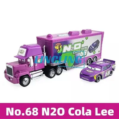 2er Set Disney Pixar Cars Nr.68 N2O Cola Lee Hauler LKW Alu Modell Kind Geschenk