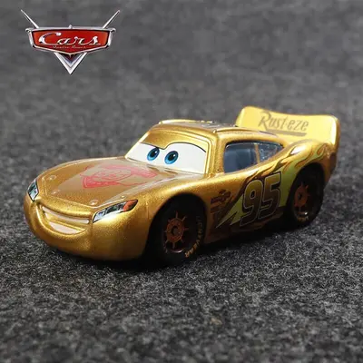 Disney Pixar Cars Golden McQueen Die-Cast Modell Spielzeugautos Spielen Sammeln