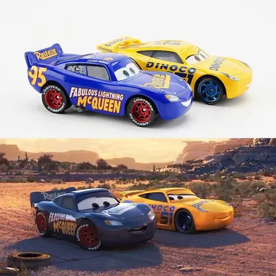 2 Stück Disney Cars 3 Fabuleux Lightning McQueen & Cruz Ramirez Die-Cast