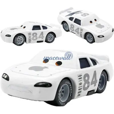Disney Pixar Cars No.84 White Apple Diecast Model Toy Car Kid Gift Play Collect