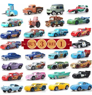 Disney Pixar Cars Lightning McQueen 1:55 Modellauto Druckguss