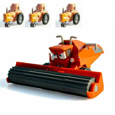 4 Stück Disney Pixar Cars Frank der Mähdrescher & 2 Traktoren Diecast 1/55
