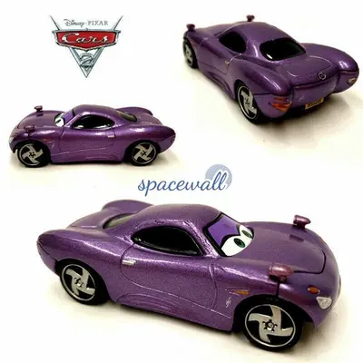 Disney Pixar Cars lila Holley Shiftwell C-21 Kleinwagen Fahrzeug Diecast