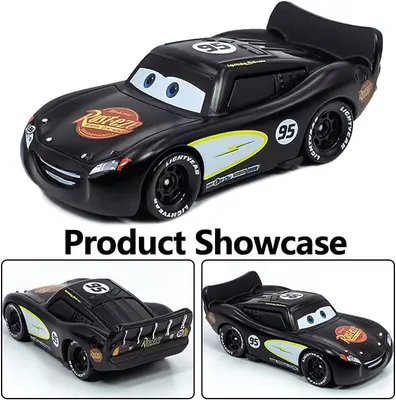 Nr.95 Black Lightning McQueen Disney Pixar Cars Druckguss Modell Spielzeugautos