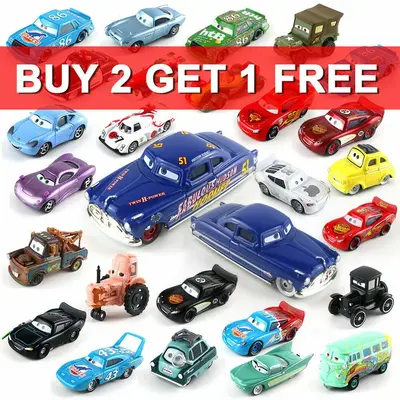 Disney Pixar Cars Konvolut Lightning McQueen Chick Hicks 1:55 Diecast