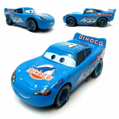 Disney Pixar Cars blau Dinoco Nr.95 Kleinwagen Sammelfahrzeug Diecast Spielzeug