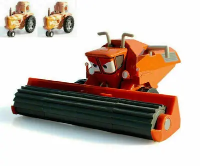 3PACK Disney Pixar Cars FRANK THE COMBINE HARVESTER & 2 TRACTORS Diecast 1/55