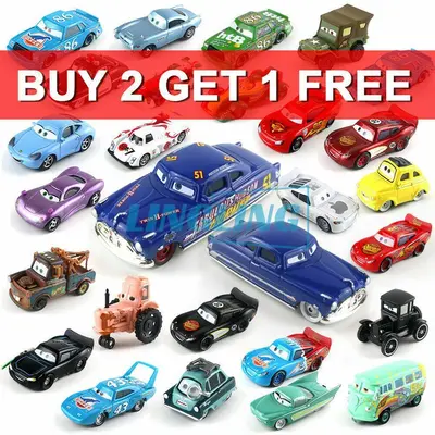 Neu Konvolut Disney Pixar Lightning McQueen 1:55 Modellauto Druckguss Auto