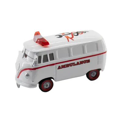 Disney Pixar Cars FillMore Bus Krankenwagen 1:55 Die-Cast Metall Spielzeugauto