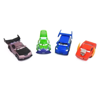 4-Car Mattel Disney Pixar Cars DJ, Boost, Snot Rod, Wingo, Metal Diecast Toy Car