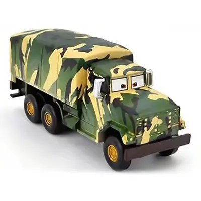 Disney Pixar Car Desert Oasi Gearsdale Military Army Truck Diecast Auto