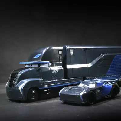 1~2Pcs Disney Pixar Cars No.20 Jackson Black Storm Hauler Truck Model Cars Gift