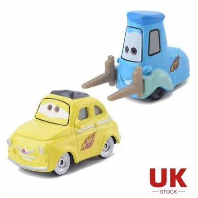 2 Stück Disney Pixar Cars Luigi & Guido 1:55 Die-Cast Modell Legierung