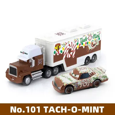 Lot de 2 voitures Disney Pixar n°101 TACH-O-MINT camion de transport alliage