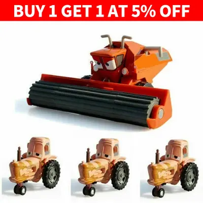 1 ~ 4 Stck. Autos 1 Druckguss Spielzeugauto Kuh Traktor Frank Harvester Disney