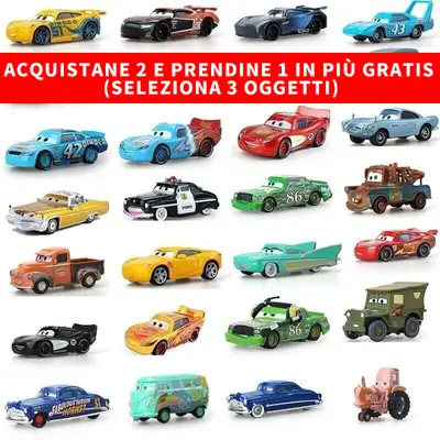 Disney Pixar Cars McQueen Sally Finn Mater Sarge 1:55 Alu Spielzeugauto