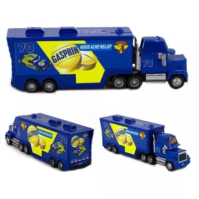 Disney Pixar Cars NO.70 Gasprin Mack Hauler Truck 1:55 Diecast Model Car Toys