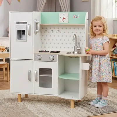 Baby Vivo Kinderküche Spielküche Holz Kinderspielküche Holzküche Spielzeugküche
