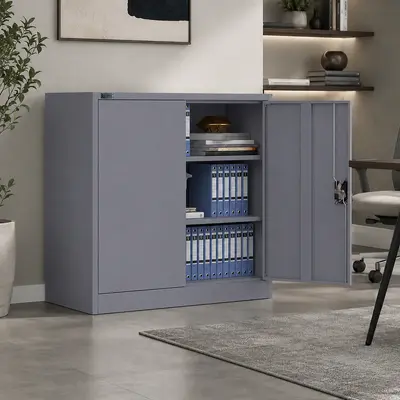 Makika Aktenschrank Büroschrank Stahlschrank Werkzeugschrank Metallschrank