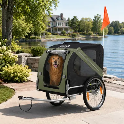 Zoomundo Hundeanhänger Fahrradanhänger Hundetransporter Anhänger Tiere Fahrrad