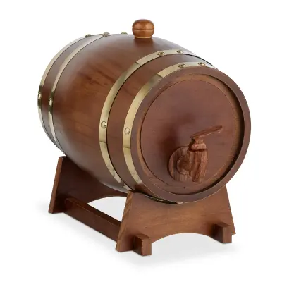 Holzfass Schnapsfass Whiskyfass Weinfass Fässchen Spirituosen Fass klein Holz