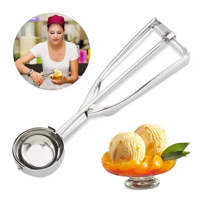 Eisportionierer Edelstahl Löffelportionierer Eisausstecher Ice Cream Scoop 53 mm