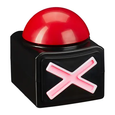 Buzzer Quizbuzzer Spielbuzzer rot 200 g Party Buzzer batteriebetrieben