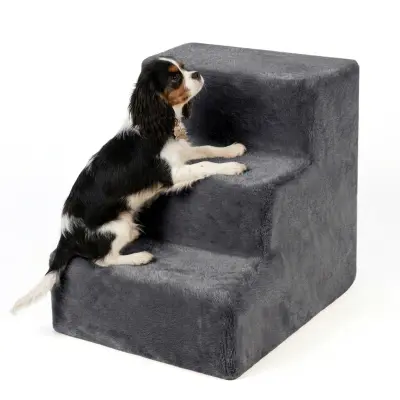 Hundetreppe Hunderampe Haustiertreppe Katzentreppe Haustierrampe Bett Sofa Stoff