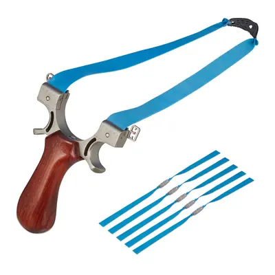 Steinschleuder Profi Zwille Sport Schleuder ergonomisch Ersatzgummi 49 cm