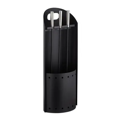 Kaminbesteck modern Kamingarnitur Ofenbesteck Kaminzubehör langlebig schwarz