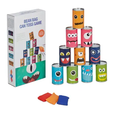 Dosenwerfen Dosenwurfspiel Büchsenwurfspiel Wurfspiel für Kinder Jahrmarktspiel