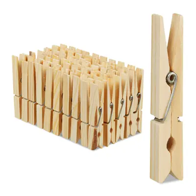 Wäscheklammern holz Holzklammern natur Bastelklammern 200 Stück 7 cm robust