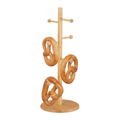 Brezelständer Brezelbaum Brezelhalter Wurstbaum Tassenbaum 8 Stangen Bambus