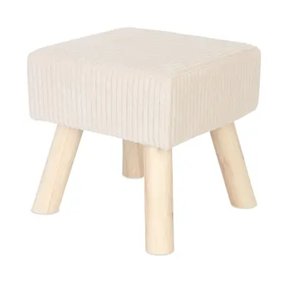Hocker Cord Sitzhocker Couchhocker Sofahocker Beistellhocker Fußhocker Polster