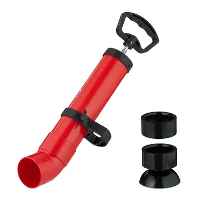 Rohrreinigungspumpe Abflussreiniger Druckluftpumpe 2 Aufsätze 1,3 kg chemiefrei