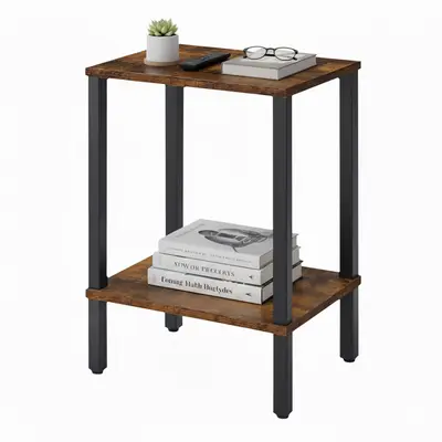 Beistelltisch Sofatisch Couchtisch Wohnzimmertisch Tisch Industrial 2 Ablagen