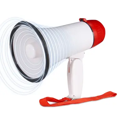 Megafon stadion Bullhorn Sprachrohr Mini-Megaphon 200 m Reichweite 4 C-Batterien