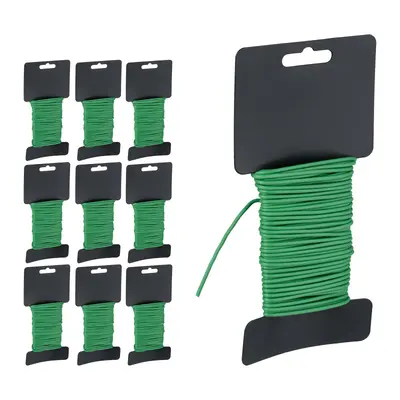 Gartendraht ummantelt Pflanzdraht Garten Bindedraht Blumendraht 10 m 10er Set