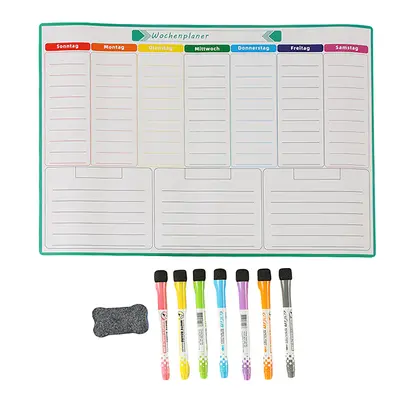Wochenplaner Wochentafel Wochenkalender Kühschrank Planer Magnettafel Wochenplan