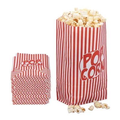 Popcorntüten Popcorn-Papiertüten Popcorn Tütchen Set Popcornbehälter 100 Stück