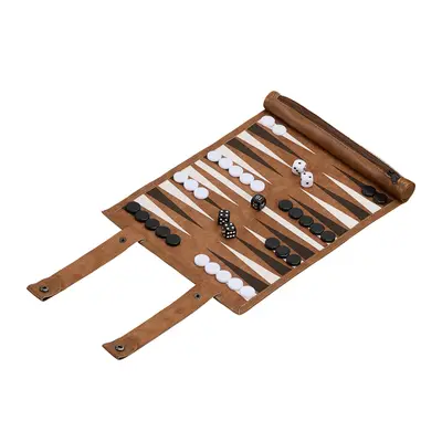 Backgammon zum Aufrollen Brettspiele Reise-Backgammon Reisespiel Tavla Spiel