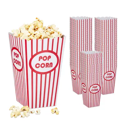 Popcorntüten Popcornbecher Popcornbehälter Popcornbox 60 Stück Retro-Design
