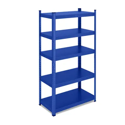 Schwerlastregal Lagerregal Werkstattregal 5 Böden Blau Garagenregal Metallregal