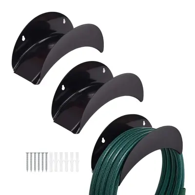 Schlauchhalter Schlauchhalterung 3 Wandschlauchhalter Gartenschlauchaufhängung