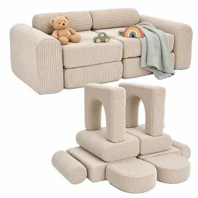 Kinder Spielsofa Kindersofa Kindercouch Spielcouch Bausteine Kuschelecke modular