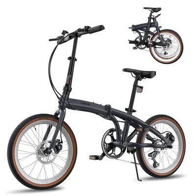 RCB GK4 Klapprad 20 Zoll Faltrad Aluminium 7-Gang Citybike 12,7kg Lila/Grau