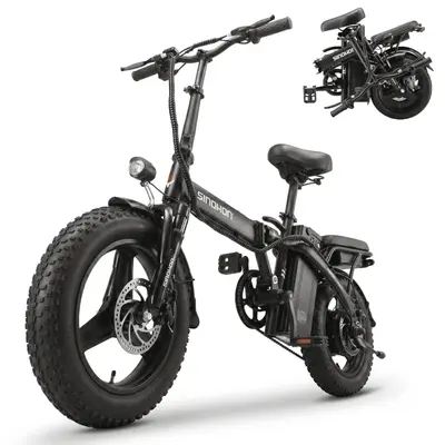 E Bike Klapprad,14 Zoll Elektrofahrrad 10Ah Akku,250W Kompakt Elektrofahrräder
