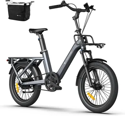 ADO Air One Ultra ebike Elektrofahrrad,BAFANG Motor,Riemenantrieb,3 Gang,20"