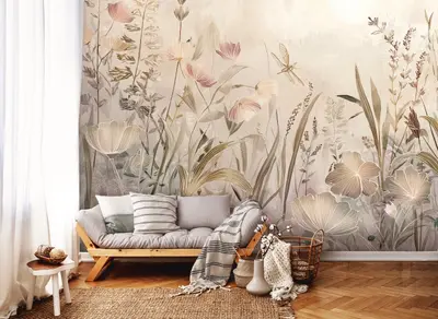 Fototapete Natur Blumen Blätter VLIES TAPETE XXL + KLEISTER 381