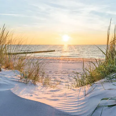 Vlies Fototapete Nach Maß STRAND MEER 3D EFFEKT NORDSEE TAPETE XXL Wohnzimmer